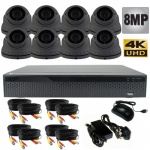8Mp Varifocal Dome Security Camera System with 8 CCTV Cameras